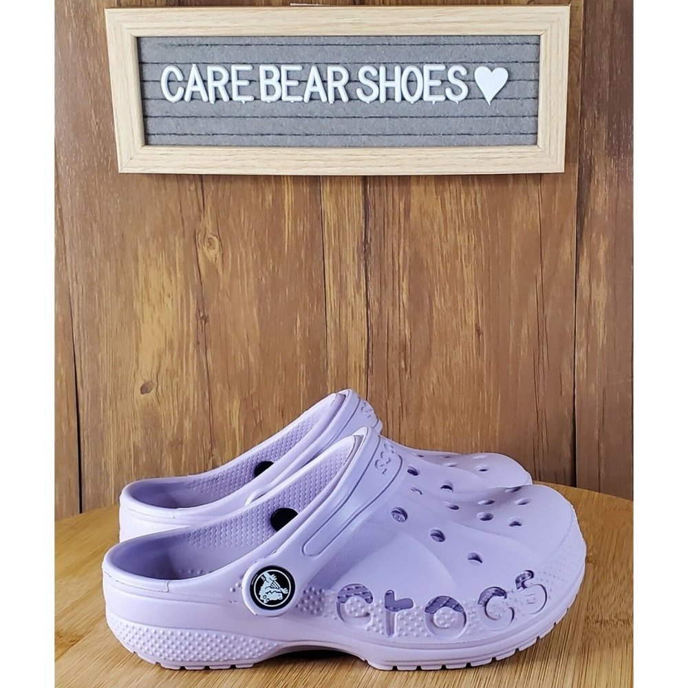 Crocs Baya Clog K 205483-530 Sandal TOODLERS Unisex Waterproof Purple SIZE J1